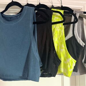 lululemon athletica Muscle Tees in Blue, Black, Yellow, Gray